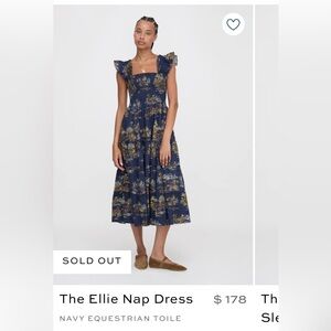 Hill Housee Equestrian Toile nap dress size L